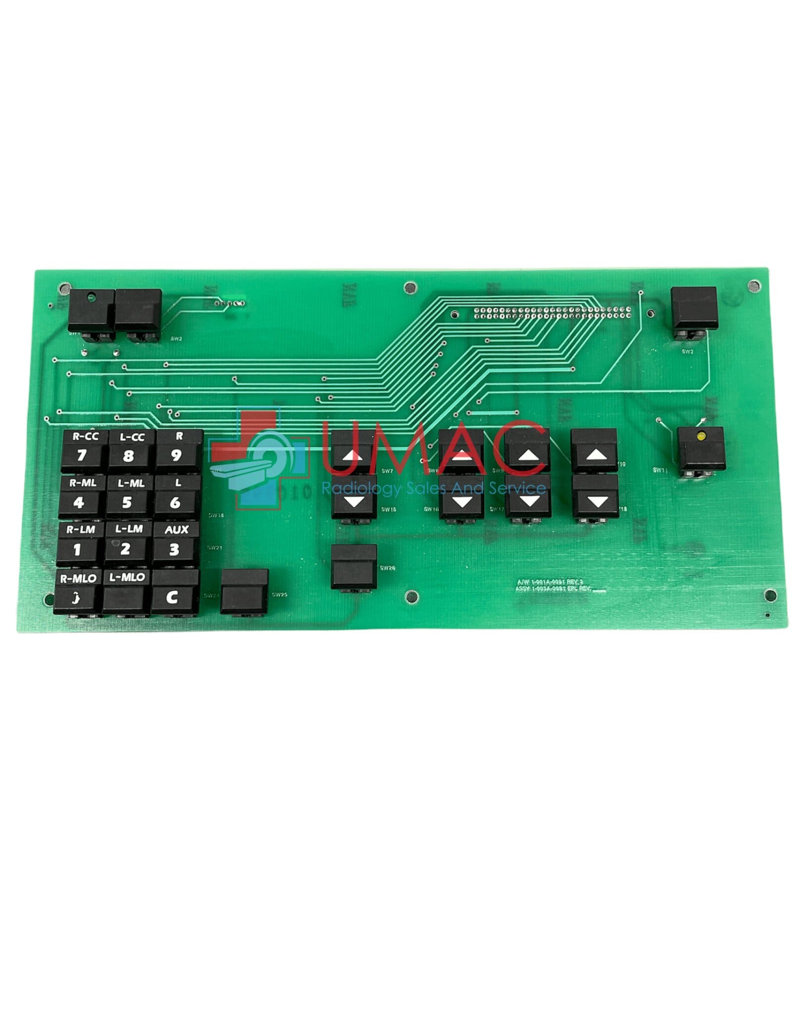 Hologic Lorad M-IV 1-001A-0091 Assy Control Panel Board