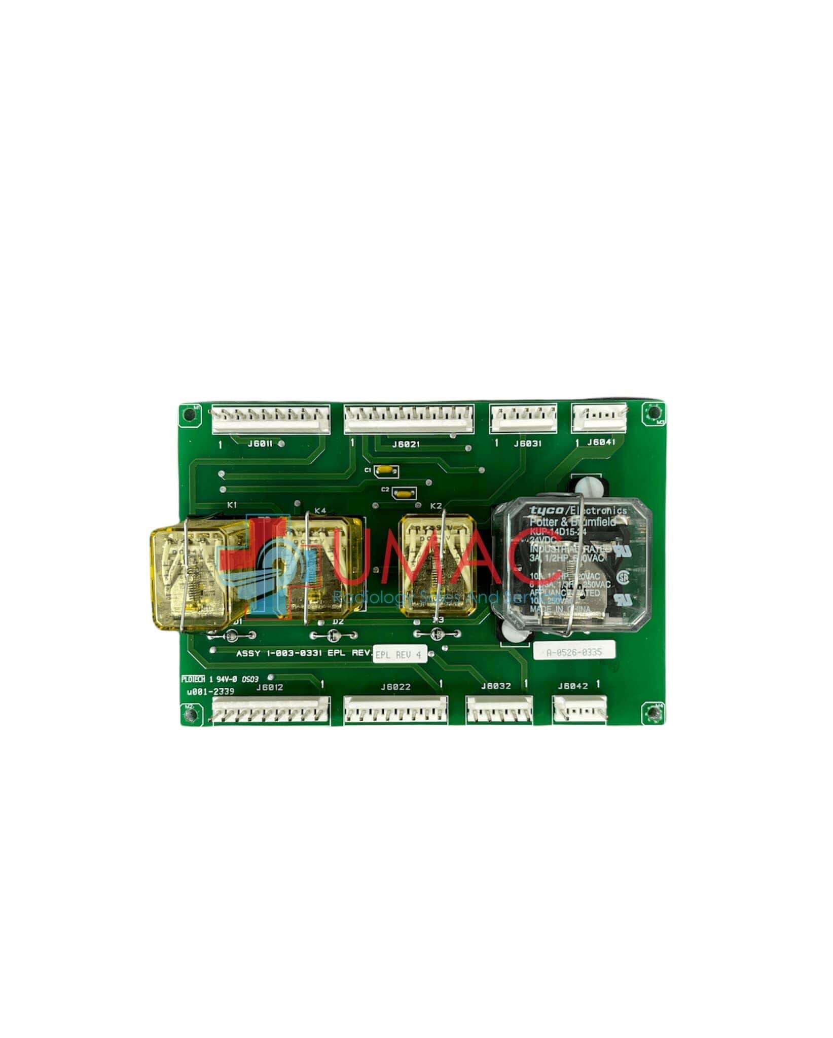 Hologic Lorad M-IV 1-003-0331 Lockout Relay PCB